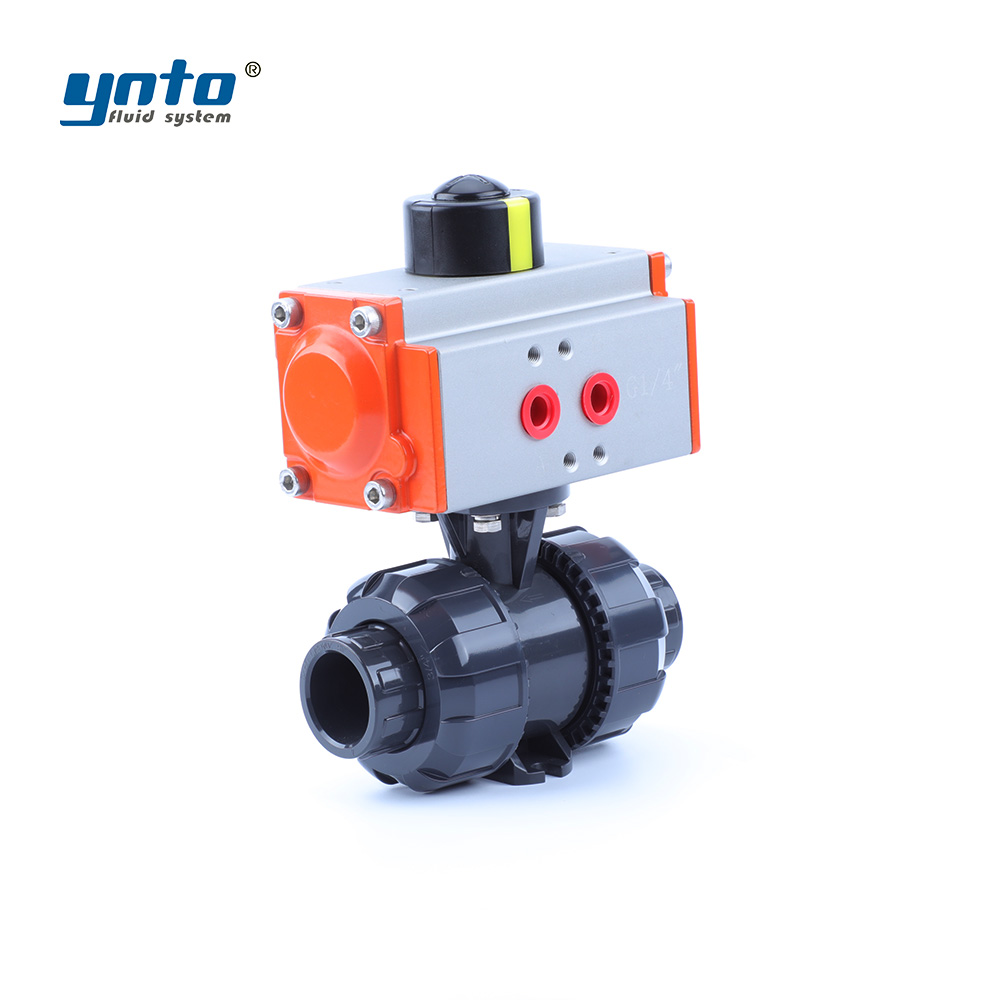 Solvent Weld Cement - Industrial Pneumatic Ball Valve UPVC Corrosion