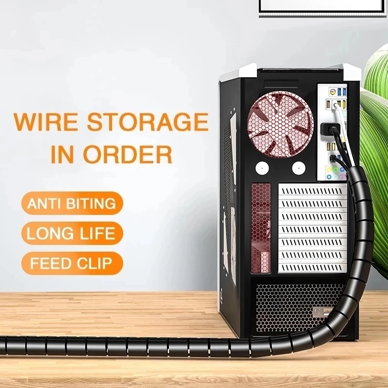 1/2M Flexible Spiral Cable Org - Plastic Pipe Clip review and price
