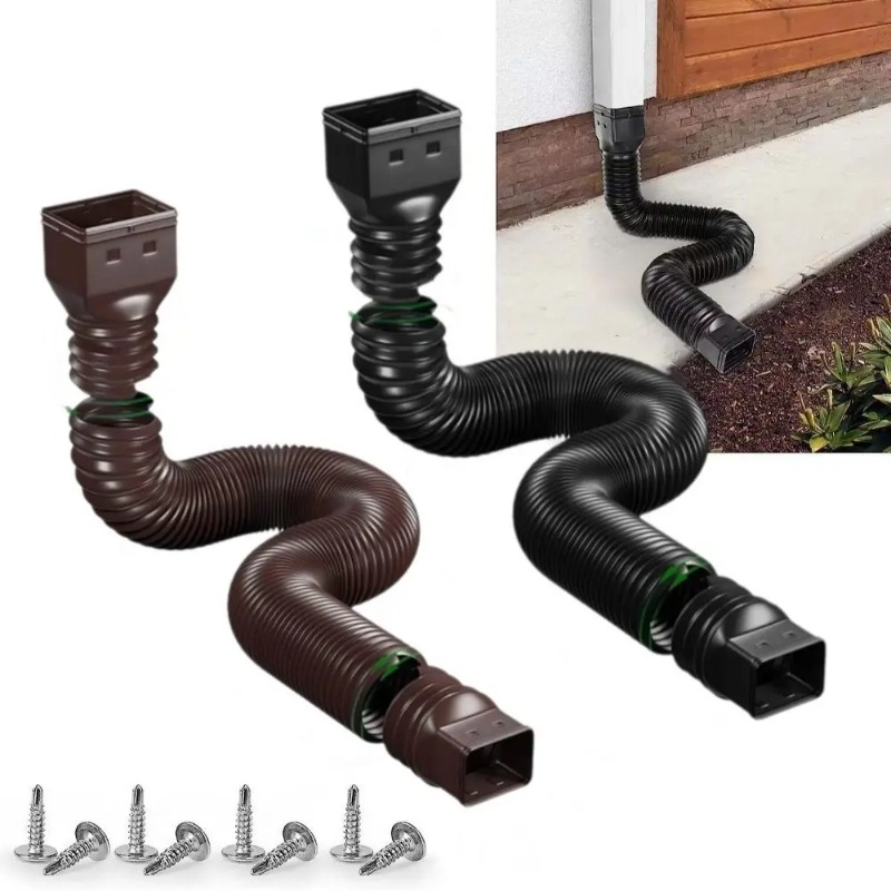 Flexible Retractable Downspout - Flexible Hose Braided review and price