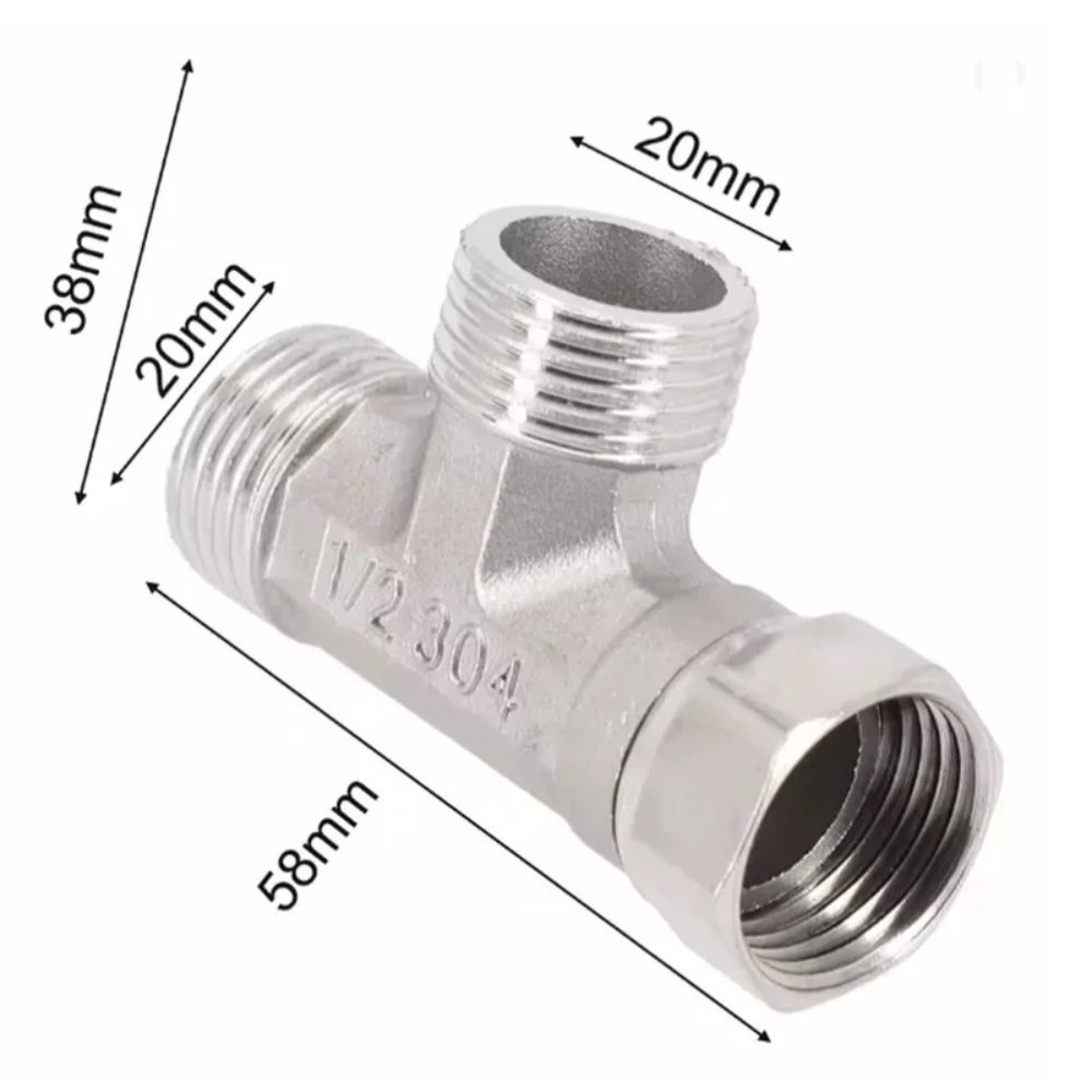 G1/2 Stainless Steel T Adapter - Shower Valve Cartridge review and price