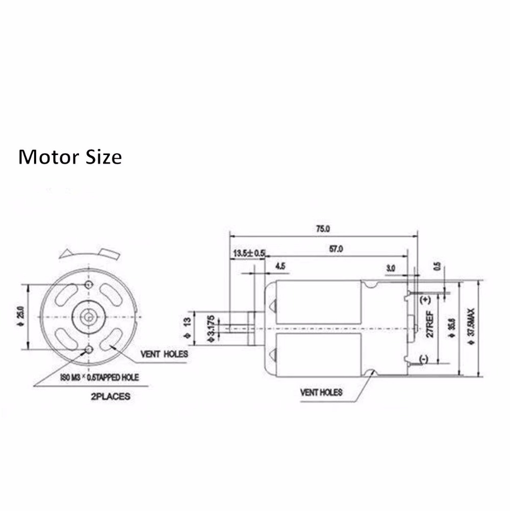 DC RS550 Motor 13 teeth 13teet - Bosch Drill Gsb 18V review and price