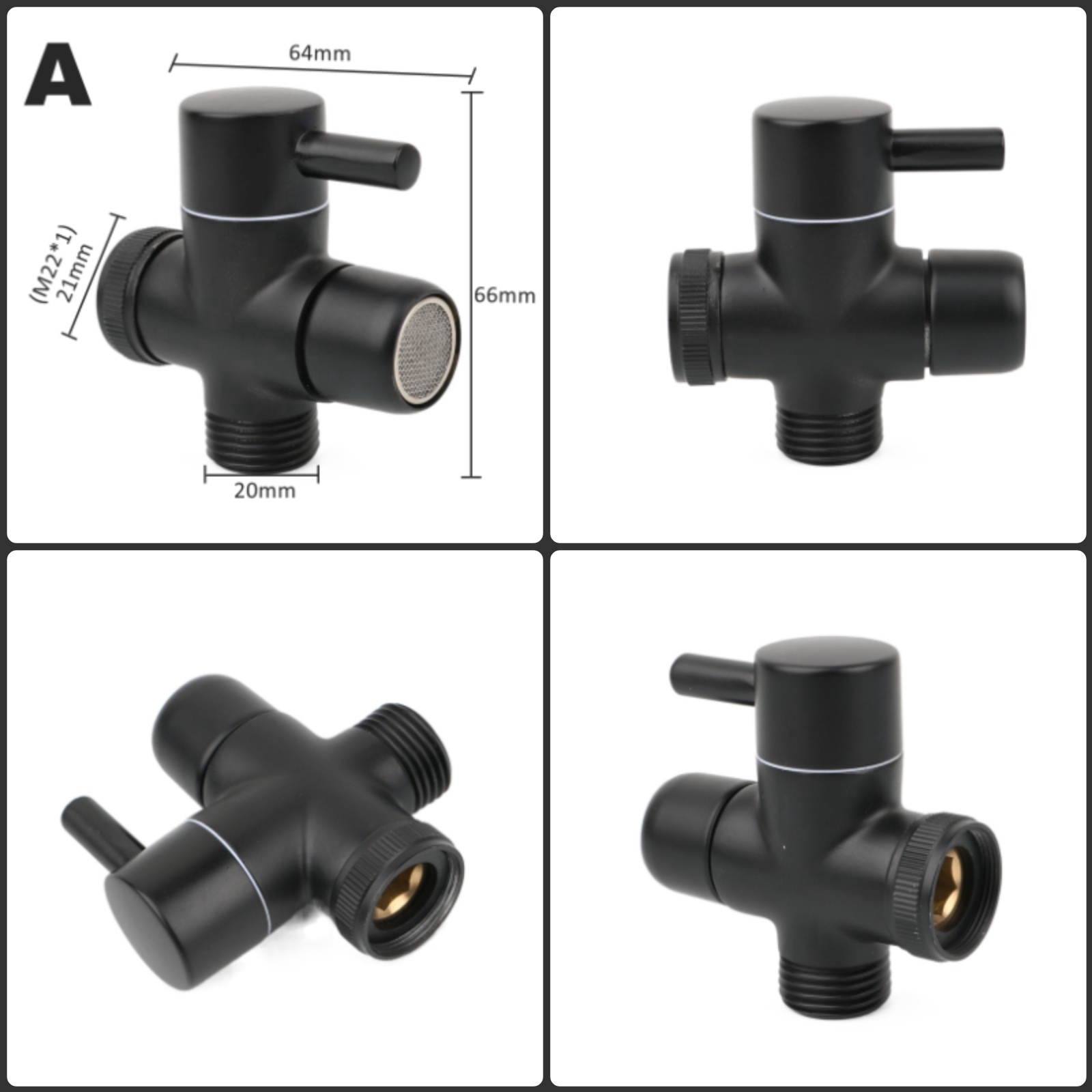 Black Brass Shower Arm Adapter - Shower Valve Cartridge review and price